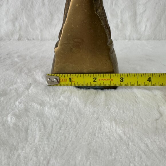 Brass Eagle Bust Paperweight Bookend 6.5" Tall Vintage Home Decor Unique - Picture 7 of 7